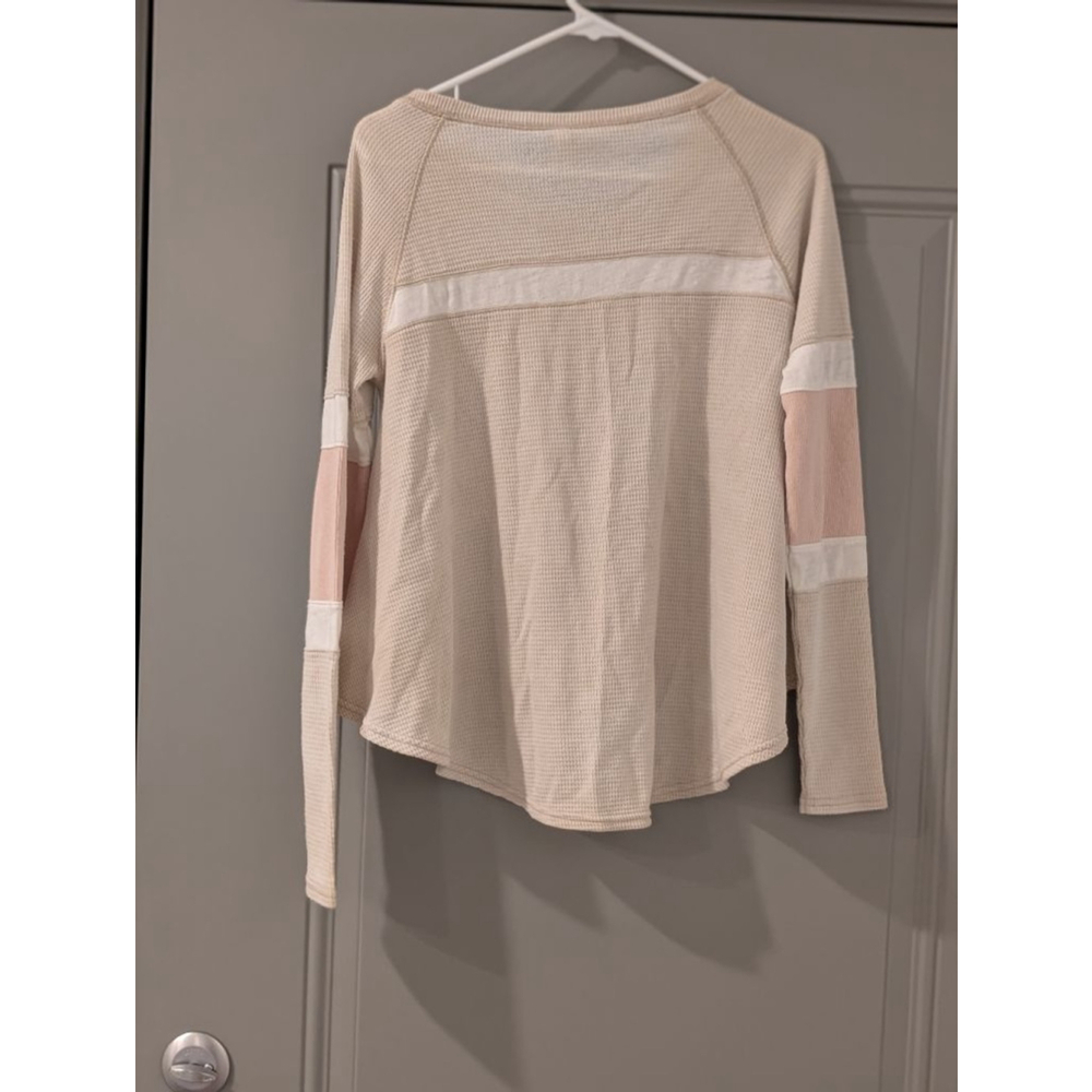 Women's We The Free Beige Long Sleeve Top Size XS - Picture 3 of 8